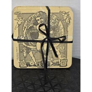 Vintage Cherub Tea Tyme made in Palestine, TX Scent Diffuser Coasters 8 Count